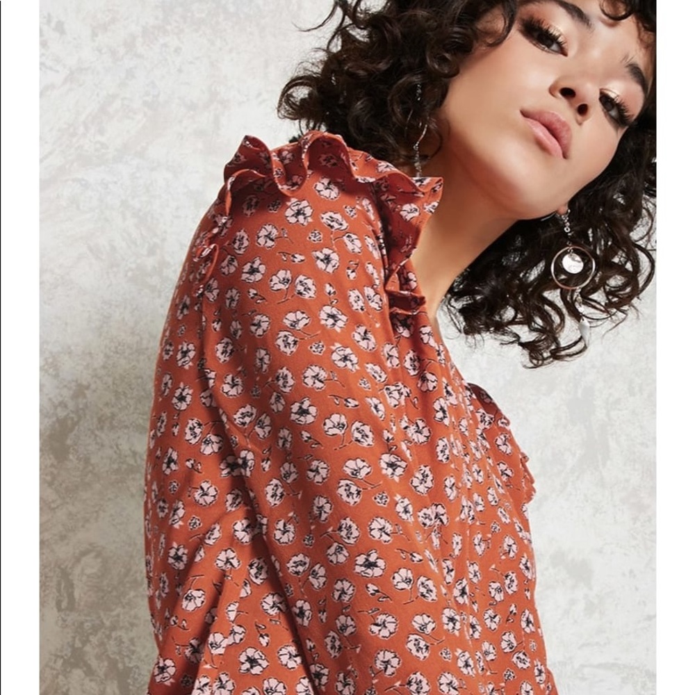 Forever 21 floral blouse